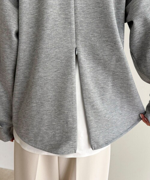 fredy emue（フレディエミュ）の「バックスリットポンチプルオーバー（Tシャツ/カットソー・レディース・アイボリー/イエロー/グレー/チャコールグレー・38）」の16枚目の写真