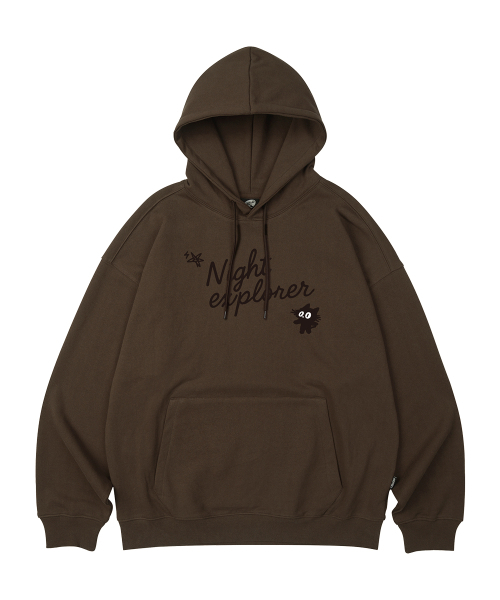 WILDROCK(ワイルドロック)の「ナイトエクスプローラーキャット オーバーサイズフードパーカー_10 COL(パーカー・レディース・ブラック/ベージュ/ネイビー/ブラウン/ピンク/ブルー/アイボリー/ダークグレー/バーガンディー/チャコール・SMALL/MEDIUM/LARGE)」の14枚目の写真