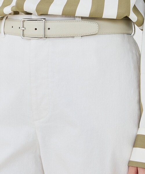 MAISON BOINET（メゾンボワネ）の「Maison Boinet レザーベルト（ベルト・レディース・ホワイト/ベージュ/ブラック・FREE）」の4枚目の写真