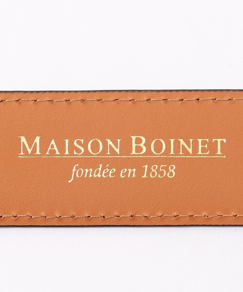 MAISON BOINET（メゾンボワネ）の「Maison Boinet レザーベルト（ベルト・レディース・ホワイト/ベージュ/ブラック・FREE）」の8枚目の写真