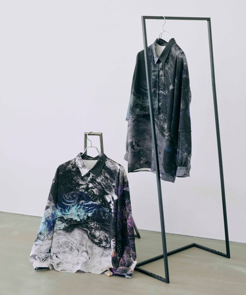 HARE（ハレ）の「レイヤードシャツ by MAO KAWASAKI(HARE)（シャツ/ブラウス・メンズ・ホワイト系その他/ブラック系その他・FREE）」の6枚目の写真