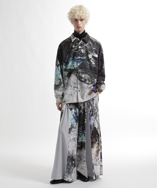 HARE（ハレ）の「レイヤードシャツ by MAO KAWASAKI(HARE)（シャツ/ブラウス・メンズ・ホワイト系その他/ブラック系その他・FREE）」の7枚目の写真