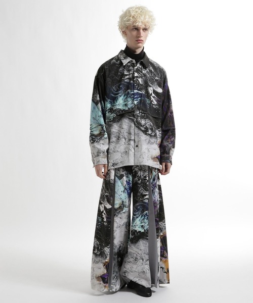 HARE（ハレ）の「レイヤードシャツ by MAO KAWASAKI(HARE)（シャツ/ブラウス・メンズ・ホワイト系その他/ブラック系その他・FREE）」の8枚目の写真