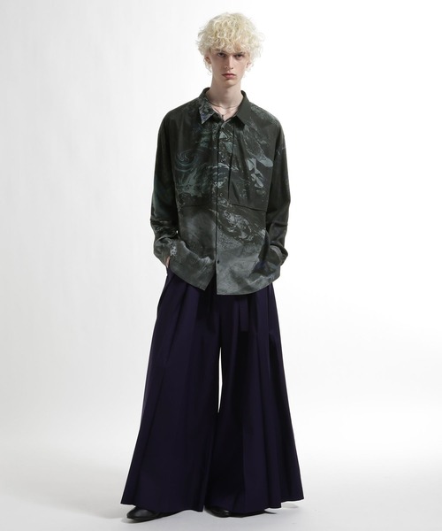 HARE（ハレ）の「レイヤードシャツ by MAO KAWASAKI(HARE)（シャツ/ブラウス・メンズ・ホワイト系その他/ブラック系その他・FREE）」の9枚目の写真