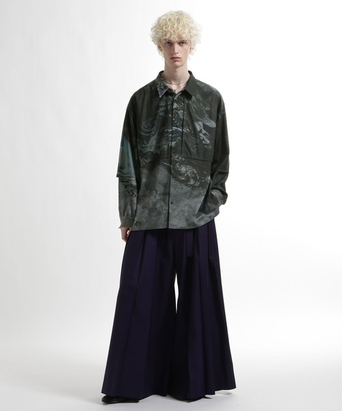 HARE（ハレ）の「レイヤードシャツ by MAO KAWASAKI(HARE)（シャツ/ブラウス・メンズ・ホワイト系その他/ブラック系その他・FREE）」の10枚目の写真