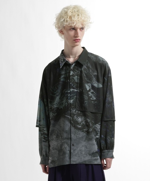 HARE（ハレ）の「レイヤードシャツ by MAO KAWASAKI(HARE)（シャツ/ブラウス・メンズ・ホワイト系その他/ブラック系その他・FREE）」の17枚目の写真