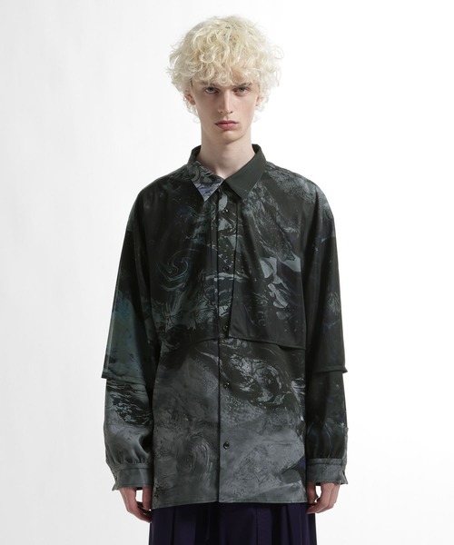 HARE（ハレ）の「レイヤードシャツ by MAO KAWASAKI(HARE)（シャツ/ブラウス・メンズ・ホワイト系その他/ブラック系その他・FREE）」の22枚目の写真