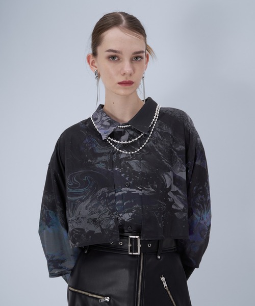 HARE（ハレ）の「レイヤードシャツ by MAO KAWASAKI(HARE)（シャツ/ブラウス・メンズ・ホワイト系その他/ブラック系その他・FREE）」の21枚目の写真