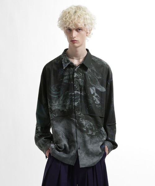 HARE（ハレ）の「レイヤードシャツ by MAO KAWASAKI(HARE)（シャツ/ブラウス・メンズ・ホワイト系その他/ブラック系その他・FREE）」の16枚目の写真