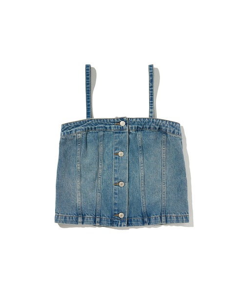 Levi's(リーバイス)の「Levi's/リーバイス 2WAY デニム ビスチェ(キャミソール・レディース・インディゴブルー・XS/S/M)」の7枚目の写真