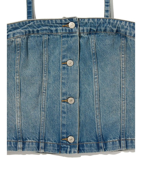 Levi's(リーバイス)の「Levi's/リーバイス 2WAY デニム ビスチェ(キャミソール・レディース・インディゴブルー・XS/S/M)」の12枚目の写真