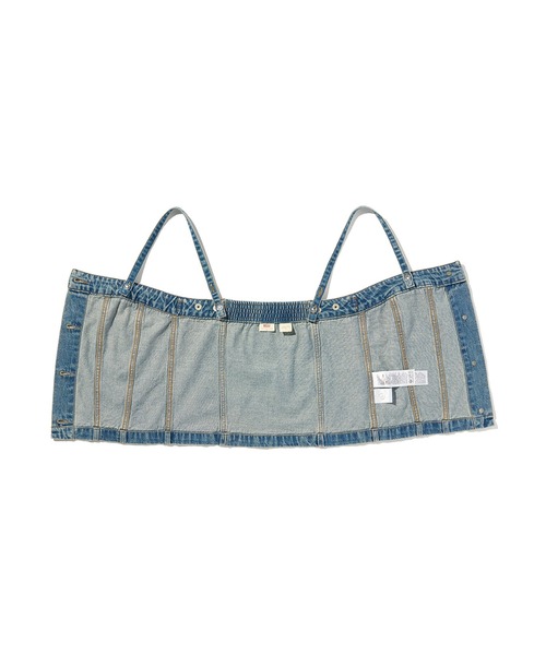 Levi's(リーバイス)の「Levi's/リーバイス 2WAY デニム ビスチェ(キャミソール・レディース・インディゴブルー・XS/S/M)」の14枚目の写真