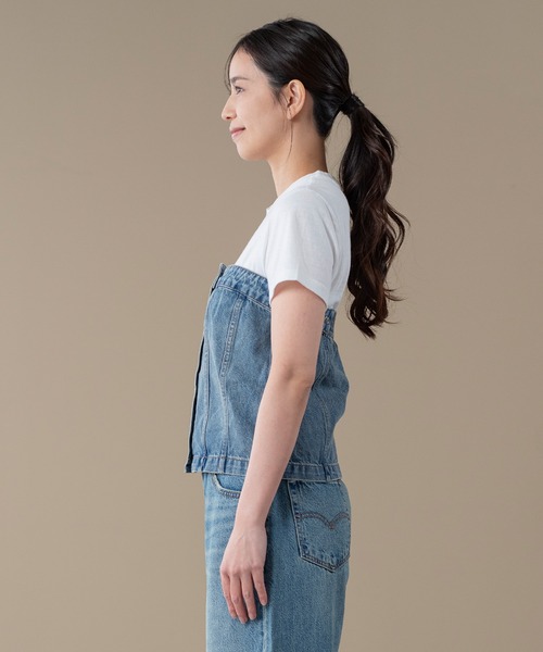 Levi's(リーバイス)の「Levi's/リーバイス 2WAY デニム ビスチェ(キャミソール・レディース・インディゴブルー・XS/S/M)」の2枚目の写真