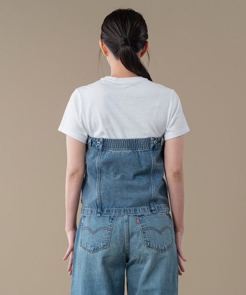 Levi's(リーバイス)の「Levi's/リーバイス 2WAY デニム ビスチェ(キャミソール・レディース・インディゴブルー・XS/S/M)」の3枚目の写真