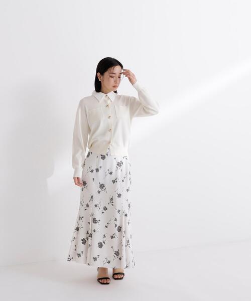 NATURAL BEAUTY BASIC(ナチュラルビューティーベーシック)の「◇2wayカラーニットカーディガン(カーディガン/ボレロ・レディース・グレー/オフホワイト/ブルー/ネイビー/ピンク・FREE)」の11枚目の写真