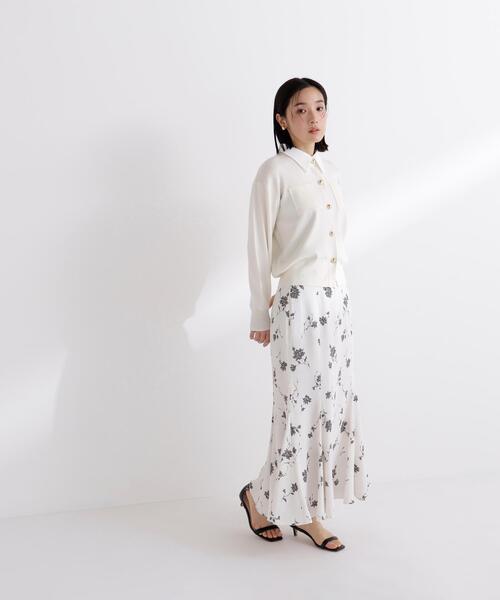 NATURAL BEAUTY BASIC(ナチュラルビューティーベーシック)の「◇2wayカラーニットカーディガン(カーディガン/ボレロ・レディース・グレー/オフホワイト/ブルー/ネイビー/ピンク・FREE)」の15枚目の写真