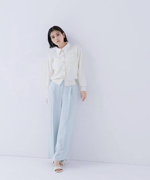 NATURAL BEAUTY BASIC(ナチュラルビューティーベーシック)の「◇2wayカラーニットカーディガン(カーディガン/ボレロ・レディース・グレー/オフホワイト/ブルー/ネイビー/ピンク・FREE)」の17枚目の写真