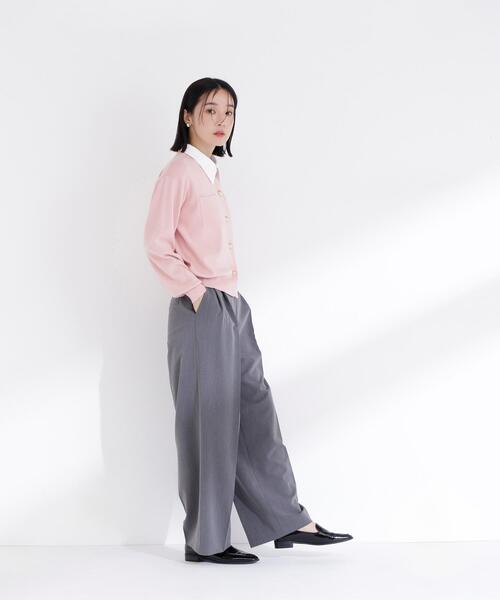 NATURAL BEAUTY BASIC(ナチュラルビューティーベーシック)の「◇2wayカラーニットカーディガン(カーディガン/ボレロ・レディース・グレー/オフホワイト/ブルー/ネイビー/ピンク・FREE)」の22枚目の写真