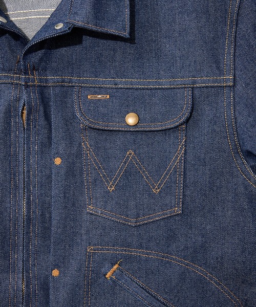 Lee（リー）の「Wrangler/ラングラー ARCHIVE 24MJZ JACKET 1964 MODEL（デニムジャケット・メンズ・ノンウォッシュ・44/42/40/38/36）」の4枚目の写真