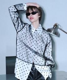 seyto（セイト）の「Tulle layerd shirt tops / チュールレイヤードシャツトップス（その他トップス）」