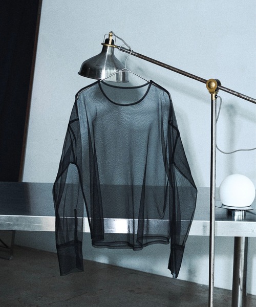 Tulle layerd shirt tops / チュールレイヤードシャツトップス（その他