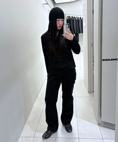 INSILENCE WOMEN(インサイレンスウーマン)の「ブラシストレートフィットデニム ブラック(デニムパンツ・レディース・その他・S/M/L/XS)」の8枚目の写真