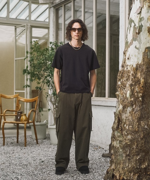 CASPER JOHN(キャスパージョン)の「Double knee cargo pants/ダブルニーカーゴパンツ(カーゴパンツ・メンズ・カーキ/ブラック/アイボリー・SMALL/X-SMALL/LARGE/MEDIUM)」の9枚目の写真