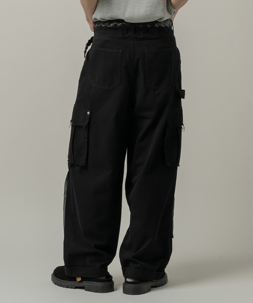 CASPER JOHN(キャスパージョン)の「Double knee cargo pants/ダブルニーカーゴパンツ(カーゴパンツ・メンズ・カーキ/ブラック/アイボリー・SMALL/X-SMALL/LARGE/MEDIUM)」の14枚目の写真