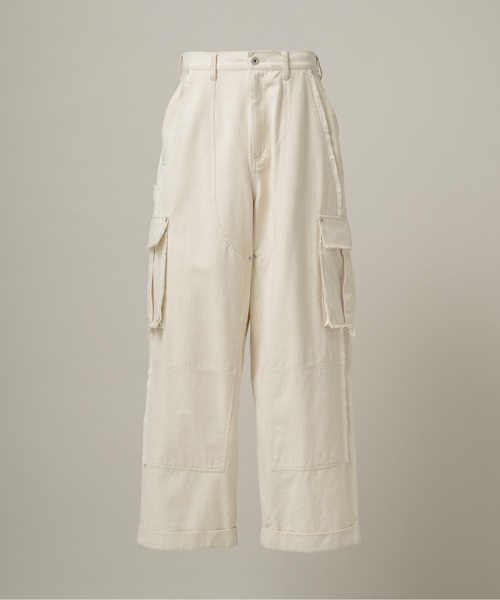 CASPER JOHN(キャスパージョン)の「Double knee cargo pants/ダブルニーカーゴパンツ(カーゴパンツ・メンズ・カーキ/ブラック/アイボリー・SMALL/X-SMALL/LARGE/MEDIUM)」の16枚目の写真