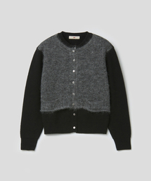 MMIC（エムエムアイシー）の「OVERLAP CARDIGAN (BLACK)（ニット/セーター）」