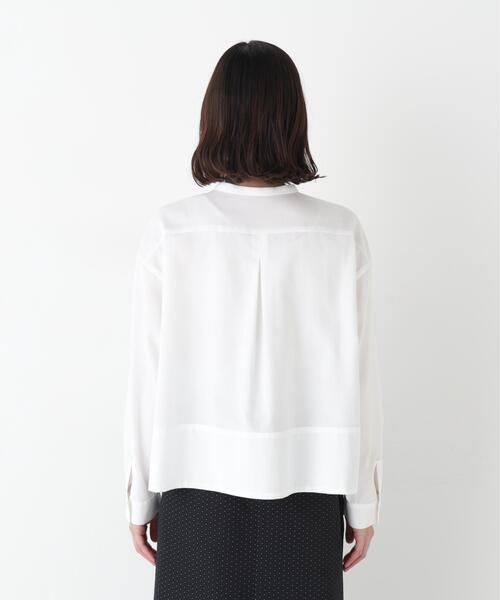 human woman（ヒューマンウーマン）の「◆ベーシックシャツ（シャツ/ブラウス・レディース・ホワイト/ブルー・MEDIUM）」の6枚目の写真