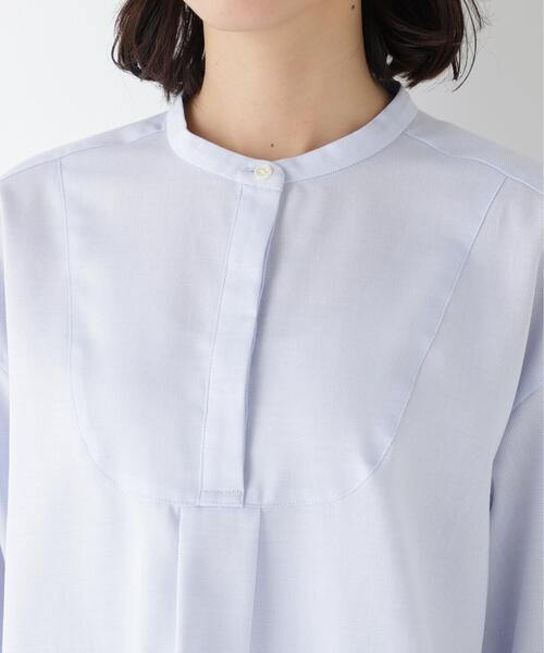 human woman（ヒューマンウーマン）の「◆ベーシックシャツ（シャツ/ブラウス・レディース・ホワイト/ブルー・MEDIUM）」の13枚目の写真