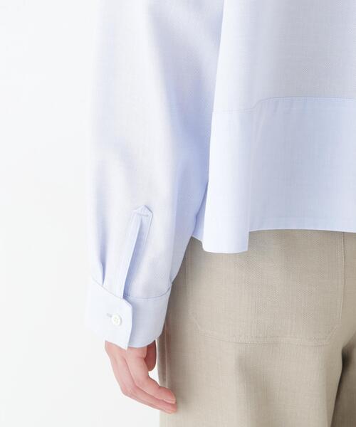 human woman（ヒューマンウーマン）の「◆ベーシックシャツ（シャツ/ブラウス・レディース・ホワイト/ブルー・MEDIUM）」の15枚目の写真