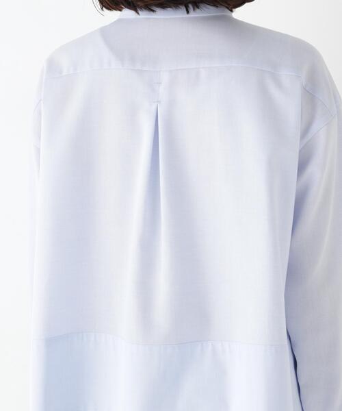 human woman（ヒューマンウーマン）の「◆ベーシックシャツ（シャツ/ブラウス・レディース・ホワイト/ブルー・MEDIUM）」の16枚目の写真