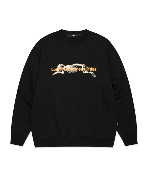 LMCの「SKELETON DOG SWEATSHIRT black(スウェット・レディース・その他・S/M/L/XL)」の1枚目の写真