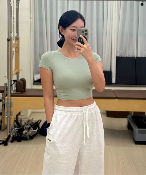 AFRESH（アフレッシュ）の「ニュービギン トレーニング ワイドパンツ_ライトグレー トレーニング（スウェットパンツ・レディース・その他・S/M/L/XL）」の11枚目の写真