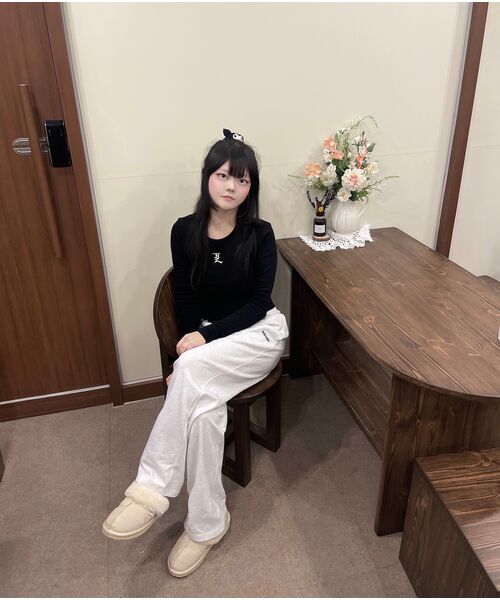 AFRESH（アフレッシュ）の「ニュービギン トレーニング ワイドパンツ_ライトグレー トレーニング（スウェットパンツ・レディース・その他・S/M/L/XL）」の3枚目の写真