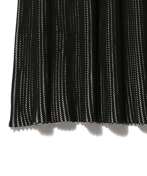 ESTNATION（エストネーション）の「ESTNATION / レース ジャガード ニットスカート（スカート・レディース・ブラック/オフホワイト・FREE）」の9枚目の写真