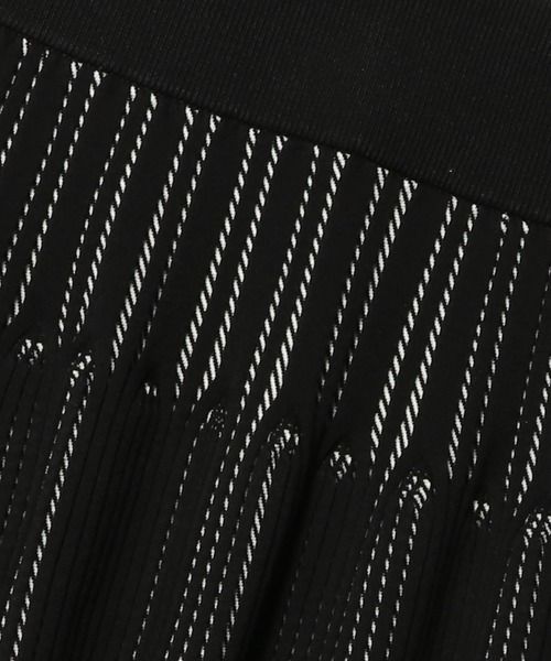 ESTNATION（エストネーション）の「ESTNATION / レース ジャガード ニットスカート（スカート・レディース・ブラック/オフホワイト・FREE）」の10枚目の写真