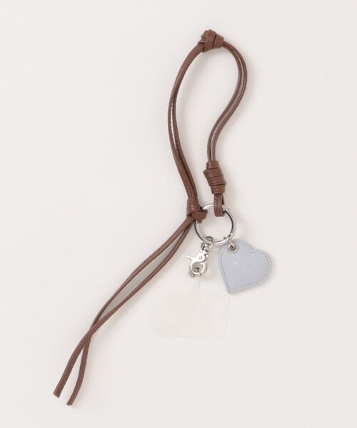 Beau're(ヴュレ)の「【BEAURE】26SS新色追加!≪別注≫Heart Colored Leather Cord 携帯ストラップ(スマホグッズ・レディース・ライトグリーン/ブラック/ベージュ/ブラウン/ライトブルー/ネイビー/グレイッシュベージュ/ブラウン系その他2・FREE)」の4枚目の写真