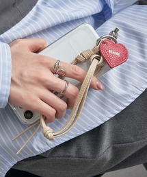 Beau're（ヴュレ）の「【BEAURE】≪別注≫Heart Colored Leather Cord 携帯ストラップ（スマホグッズ）」
