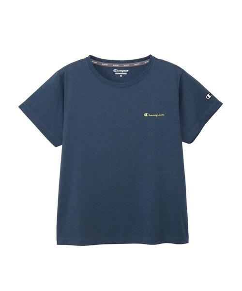 Champion(チャンピオン)の「【Champion/チャンピオン】レディース ショートスリーブTシャツ(Tシャツ/カットソー・レディース・ライトオレンジ系1/ライトブルー/ブラック/ダークネイビー/ホワイト・LARGE/MEDIUM)」の4枚目の写真