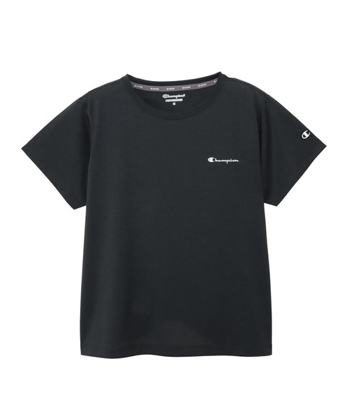 Champion(チャンピオン)の「【Champion/チャンピオン】レディース ショートスリーブTシャツ(Tシャツ/カットソー・レディース・ライトオレンジ系1/ライトブルー/ブラック/ダークネイビー/ホワイト・LARGE/MEDIUM)」の2枚目の写真