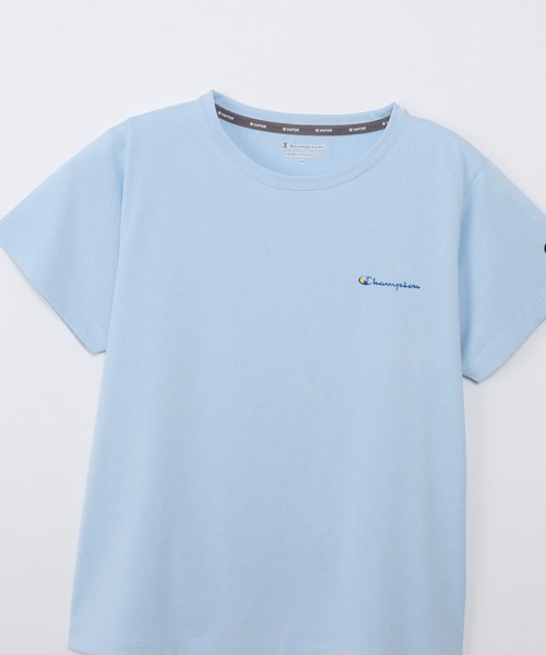 Champion(チャンピオン)の「【Champion/チャンピオン】レディース ショートスリーブTシャツ(Tシャツ/カットソー・レディース・ライトオレンジ系1/ライトブルー/ブラック/ダークネイビー/ホワイト・LARGE/MEDIUM)」の15枚目の写真