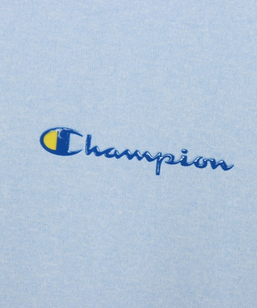 Champion(チャンピオン)の「【Champion/チャンピオン】レディース ショートスリーブTシャツ(Tシャツ/カットソー・レディース・ライトオレンジ系1/ライトブルー/ブラック/ダークネイビー/ホワイト・LARGE/MEDIUM)」の16枚目の写真