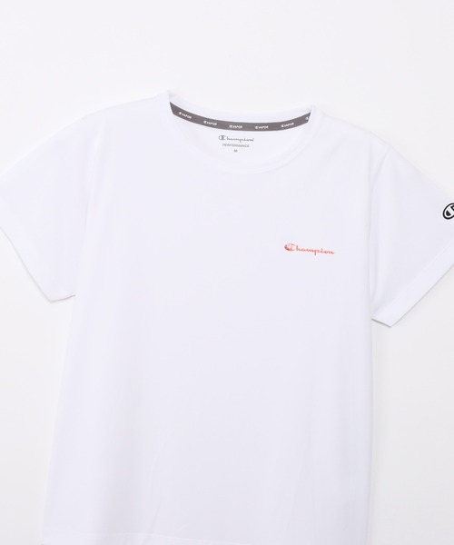 Champion(チャンピオン)の「【Champion/チャンピオン】レディース ショートスリーブTシャツ(Tシャツ/カットソー・レディース・ライトオレンジ系1/ライトブルー/ブラック/ダークネイビー/ホワイト・LARGE/MEDIUM)」の7枚目の写真