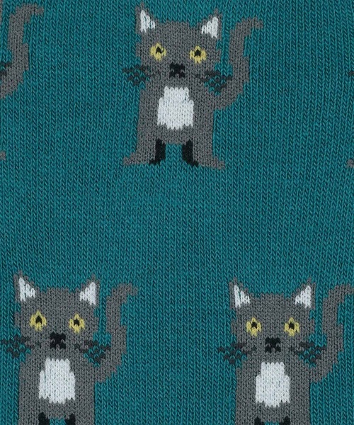 Paul Smith（ポールスミス）の「“Pop Cat” ソックス【160622 CS】（ソックス/靴下・メンズ・ブルーグリーン/ブラック/ネイビー・25-27）」の6枚目の写真