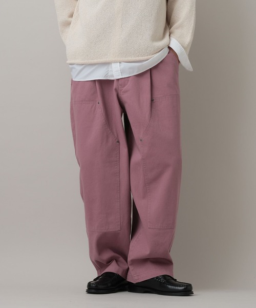 RAGEBLUE（レイジブルー）の「Double Knee Buggy Cocoon Pants/ダブルニーコクーンワイドパンツ【セットアップ対応】（デニムパンツ・メンズ・その他19/オフホワイト/ピンク系その他・MEDIUM/LARGE）」の2枚目の写真