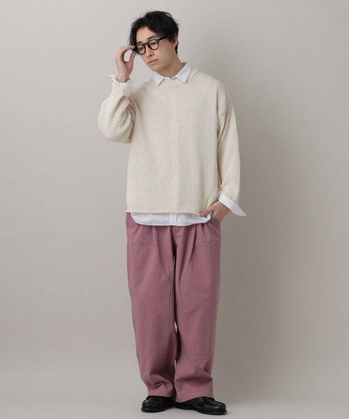 RAGEBLUE（レイジブルー）の「Double Knee Buggy Cocoon Pants/ダブルニーコクーンワイドパンツ【セットアップ対応】（デニムパンツ・メンズ・その他19/オフホワイト/ピンク系その他・MEDIUM/LARGE）」の21枚目の写真
