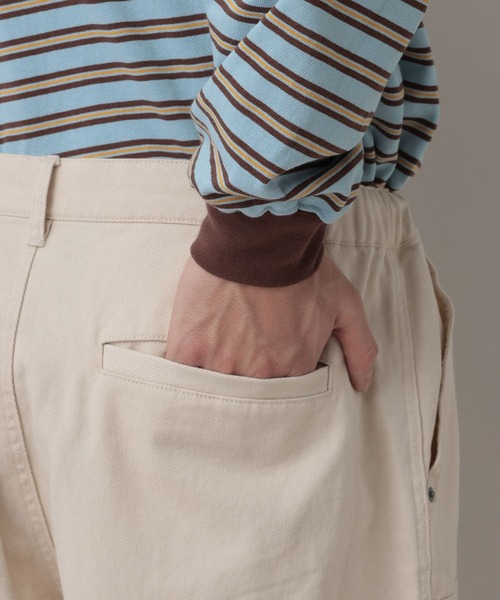 RAGEBLUE（レイジブルー）の「Double Knee Buggy Cocoon Pants/ダブルニーコクーンワイドパンツ【セットアップ対応】（デニムパンツ・メンズ・その他19/オフホワイト/ピンク系その他・MEDIUM/LARGE）」の8枚目の写真